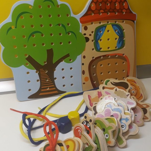 Wooden toys new, set of 5 pieces