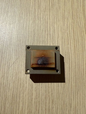 Burnt transformer used for Art