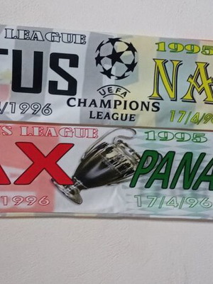 AJAX JUVENTUS NANT ΠΑΝΑΘΗΝΑΙΚΟΣ ΣΥΛΛΕΚΤΙΚΟ ΦΟΥΛΑΡΙ ΗΜΙΤΕΛΙΚΟΙ CHAMPIONS LEAGUE 1995 1996