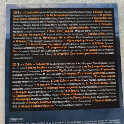 Manos Loizos Afiroma 2 CD new, entechno