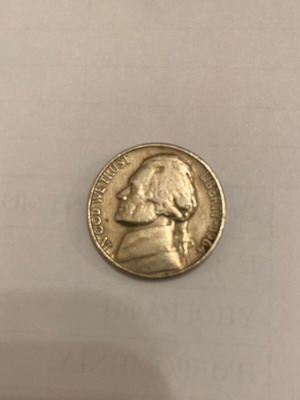 American coin Five Cents Liberty 1964 used in excellent condition