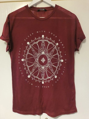 T-shirt Stradivarius like new, red, size M