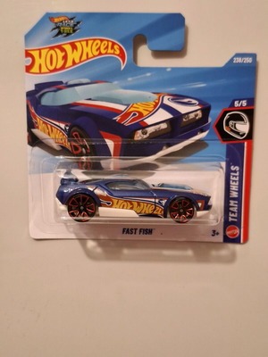 Hot Wheels Fast Fish Team Wheels συλλεκτικό αυτοκινητάκι 238/250, σφραγισμένη