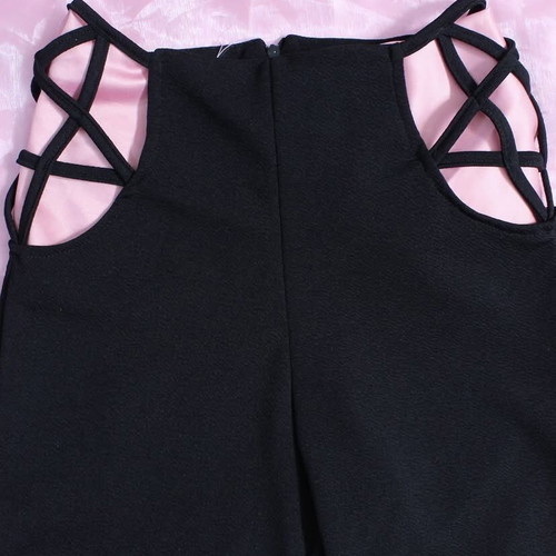 Flare-leg pants with star cutout like new, size M