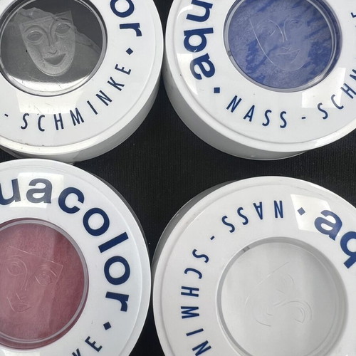 Aquacolor Kryolan bodypainting colors set of 4 new