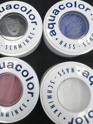 Aquacolor Kryolan χρώματα για bodypainting σετ 4 καινούργια