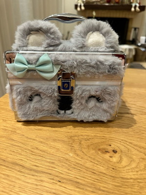 Jewelry box with fur Claire's like new