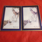 Double photo frame unused