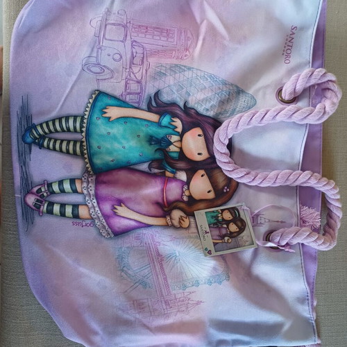 Santoro children's beach bag new, lilac shades