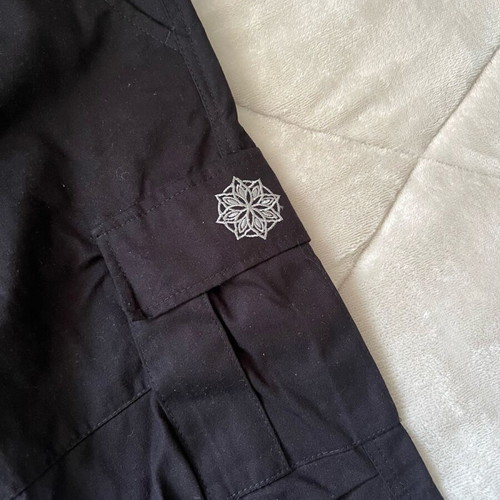Mandala Cargo pants unisex W30 like new, black