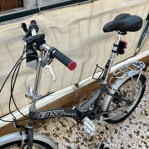 Easy folding bike 20 inch, silver, city style