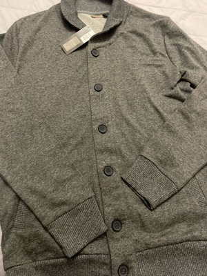 Men's sweatshirt cardigan new, gray, size L
