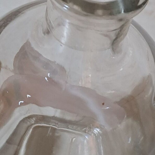 Decorative Tsipouro Bottle 17.01 Makryonitis Syros Distillery with LED lights like new