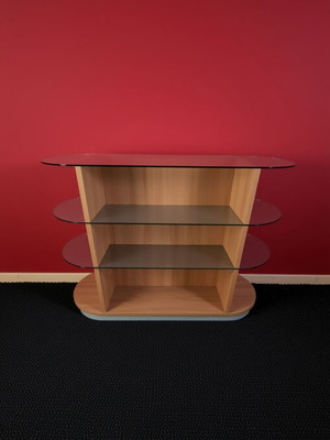 Modern Display Cabinet with Glass Shelves used