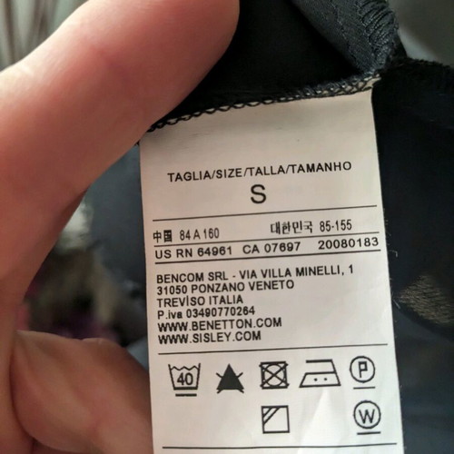 Sisley top like new, black, backless and semi-transparent