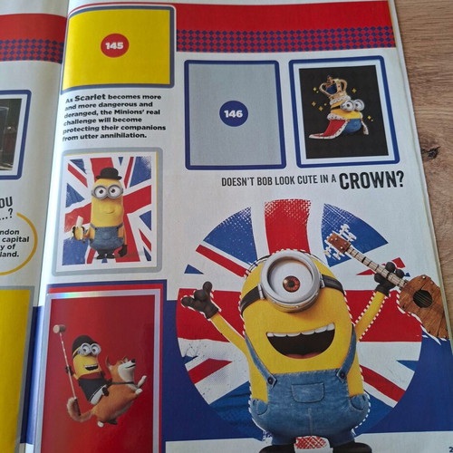 Minions Topps Sticker Album used with 88 stickers