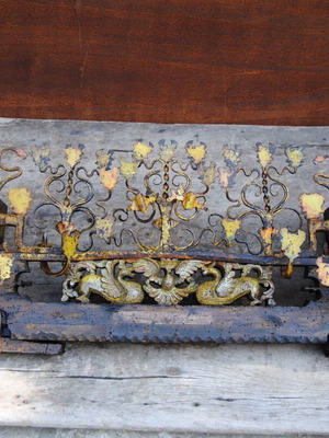 Old cart axle from Sicily 1800-1850 used