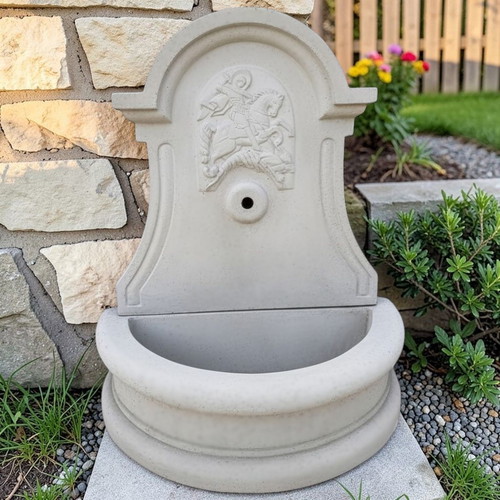 Garden fountain sink Saint George new, concrete