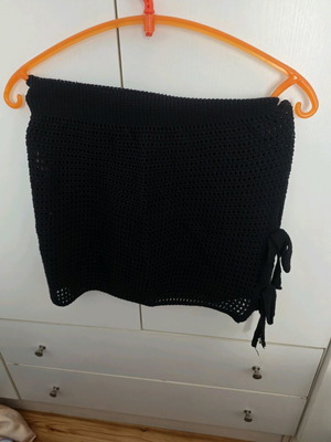 Beach pareo set like new, size S, black