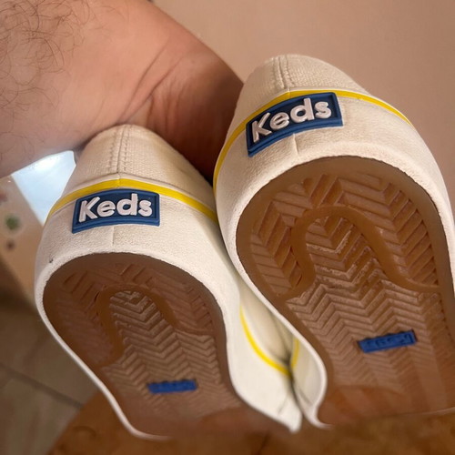 Keds Sneakers Women Size 39 Like New White Canvas