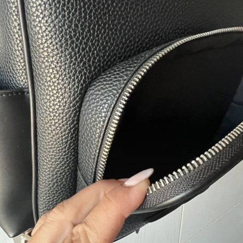 Karl Lagerfeld backpack large with tablet pocket like new, black