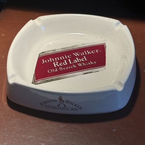 Johnnie Walker Red Label ashtray used