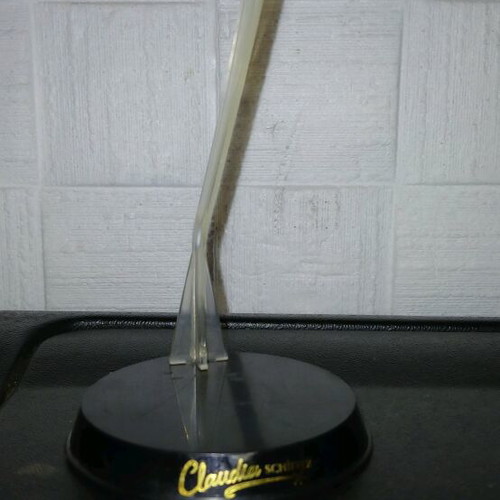 Claudia Schiffer doll stand used, plastic