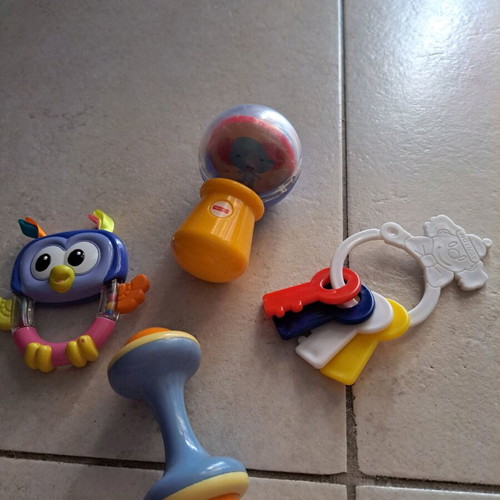 Set of teething rattles like new