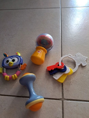 Set of teething rattles like new