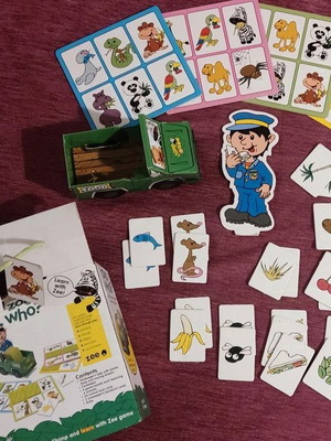 Zoo Who board game used for ages 3-5, 2-4 players