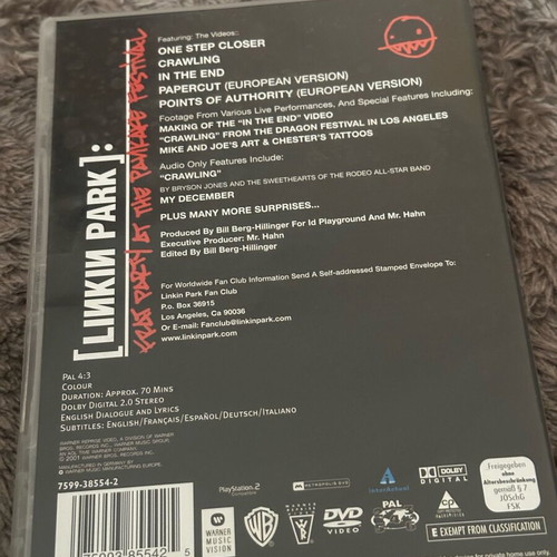 Linkin Park Frat Party at the Pancake Festival DVD like new with subtitles