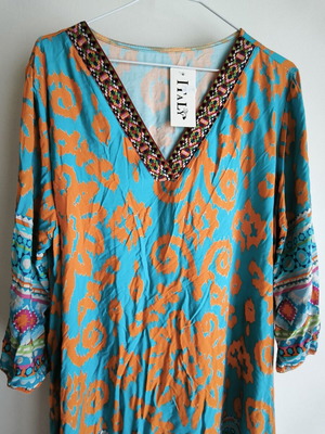 Colorful women's caftan new, one size