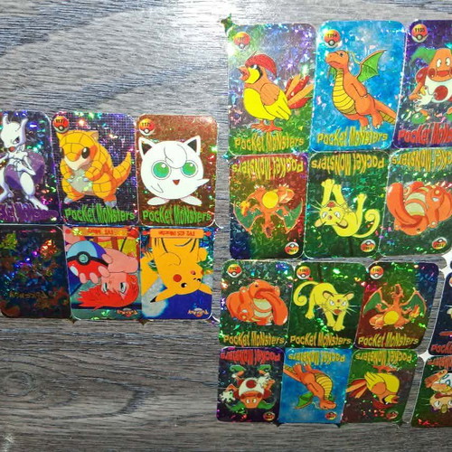 Pokemon/Pocket Monsters vending machine stickers like new, set of 30