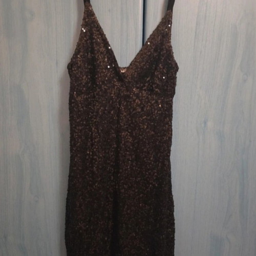 Mini dress with sequins Pink Woman like new, black, size S