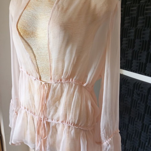 Fidele silk blouse like new, pink, size ML