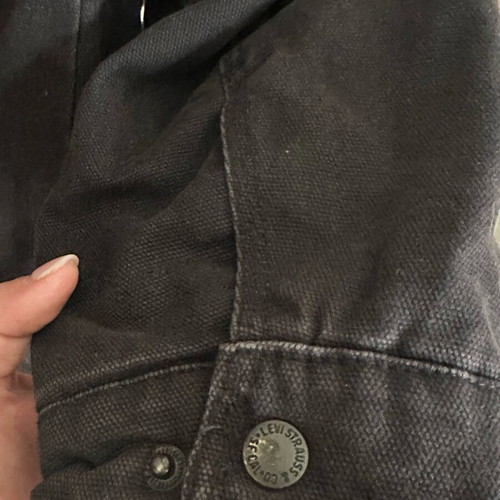 Levi's men's jacket used, small oversized, black, warm lining