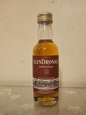 Glendronach 12yo whisky miniature new, sealed