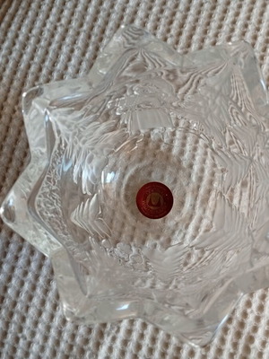 Original Walther-Glas crystal bowl and tealight candle holder
