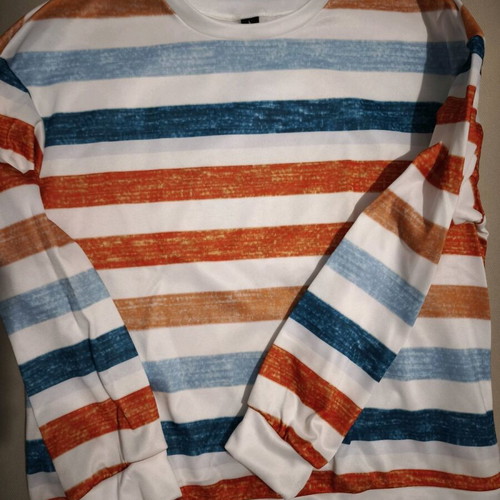 Shein multicolor striped shirt new, size L, loose fit