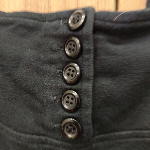 Lynne black overall dress size S like new, cotton pencil line