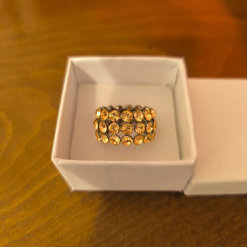 Azade ring pink gold color new
