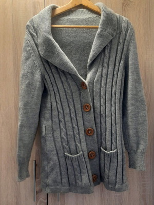 Wool cardigan men's used medium with pattern