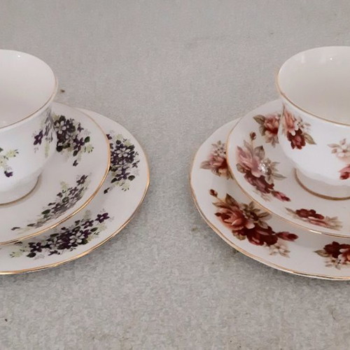 Queen Anne bone China porcelain mugs new