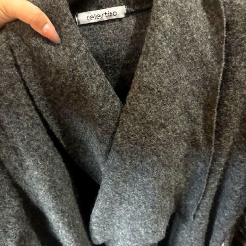 Wool coat gray one size