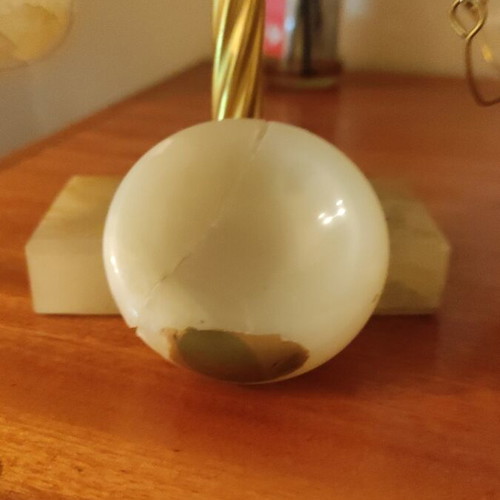 Decorative scale made of bronze and onyx used