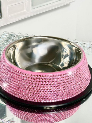 Royal Plate S 8145S купа за храна за куче/котка нова, неръждаема стомана розова