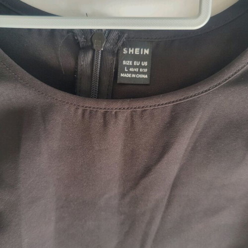 Shein mini dress with cutouts like new, large, black
