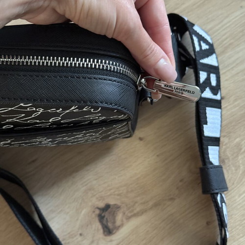 Karl Lagerfeld bag new, black and white