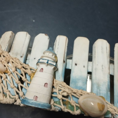 Souvenir candlestick with lighthouse used