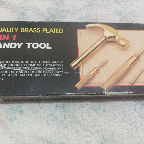 5 in 1 Handy Tool like new, collectible hammer and screwdriver